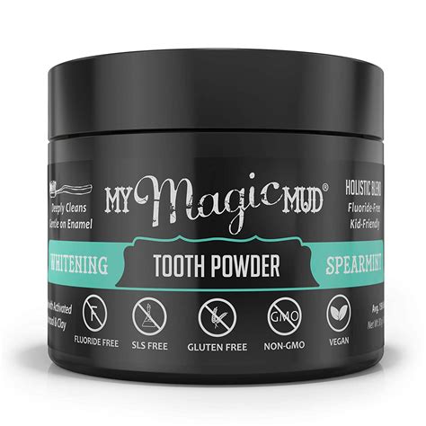 My magical mud brightening tooth powder